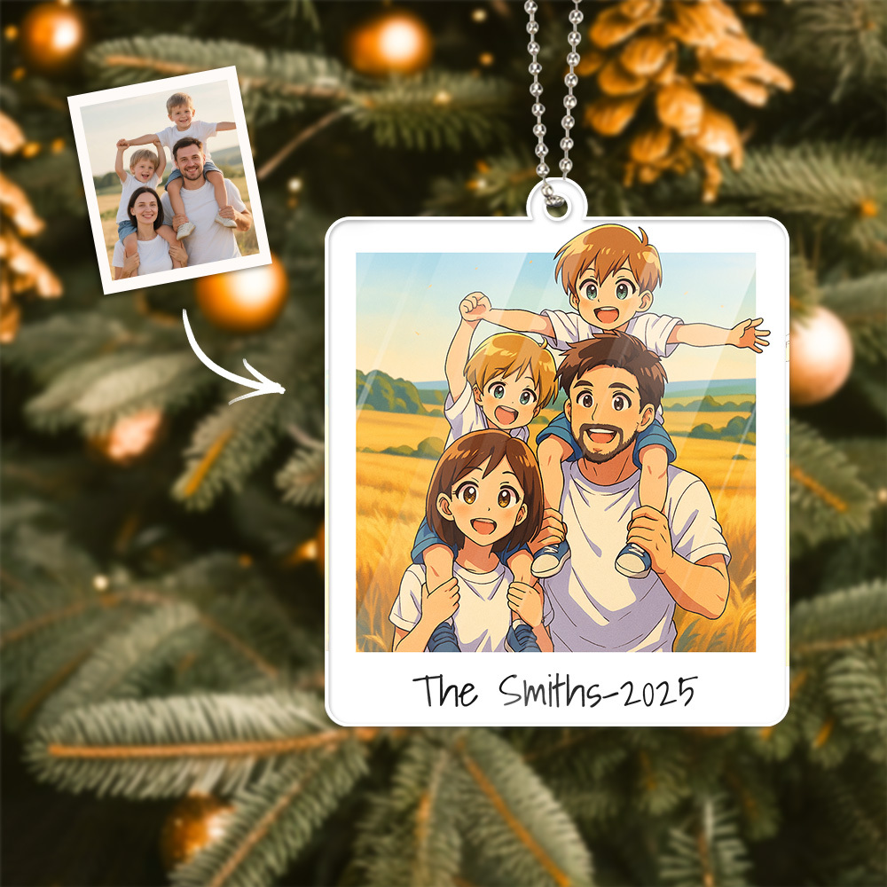 Adornos De Acrílico Personalizados Para Coche, Regalos De Navidad, Dijes Para Bolsos, Regalos Personalizados Para Papá Y Mamá. - santacalcetines