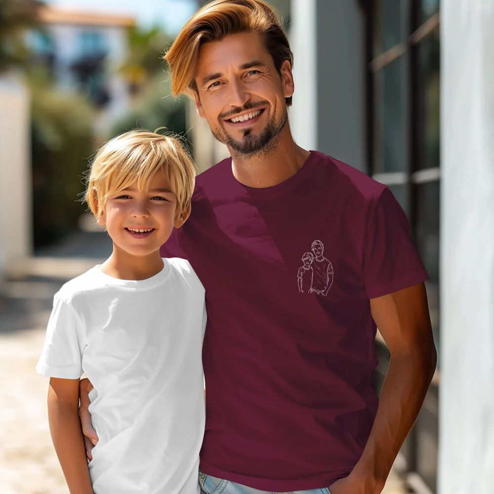 Regalos Del Día Del Padre, Camisa Con Foto Personalizada Para Papá, Camisa Del Día Del Padre, Camisa Personalizada Con Retrato De Papá, Regalos De Cumpleaños De Papá, Regalo Para El Esposo - santacalcetines