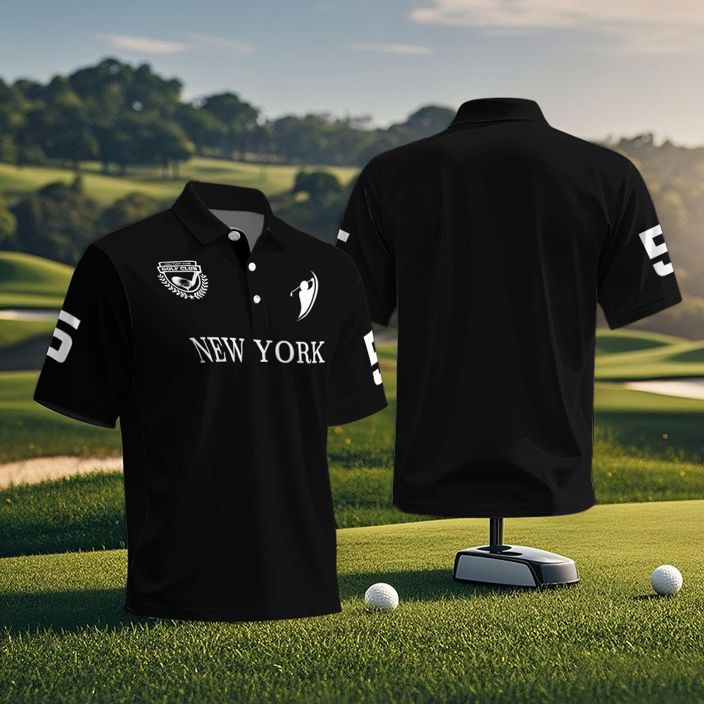 Polo De Golf Personalizado Con Logo Verde Azulado Y Palmeras Hawaianas, Ideal Como Regalo - santacalcetines