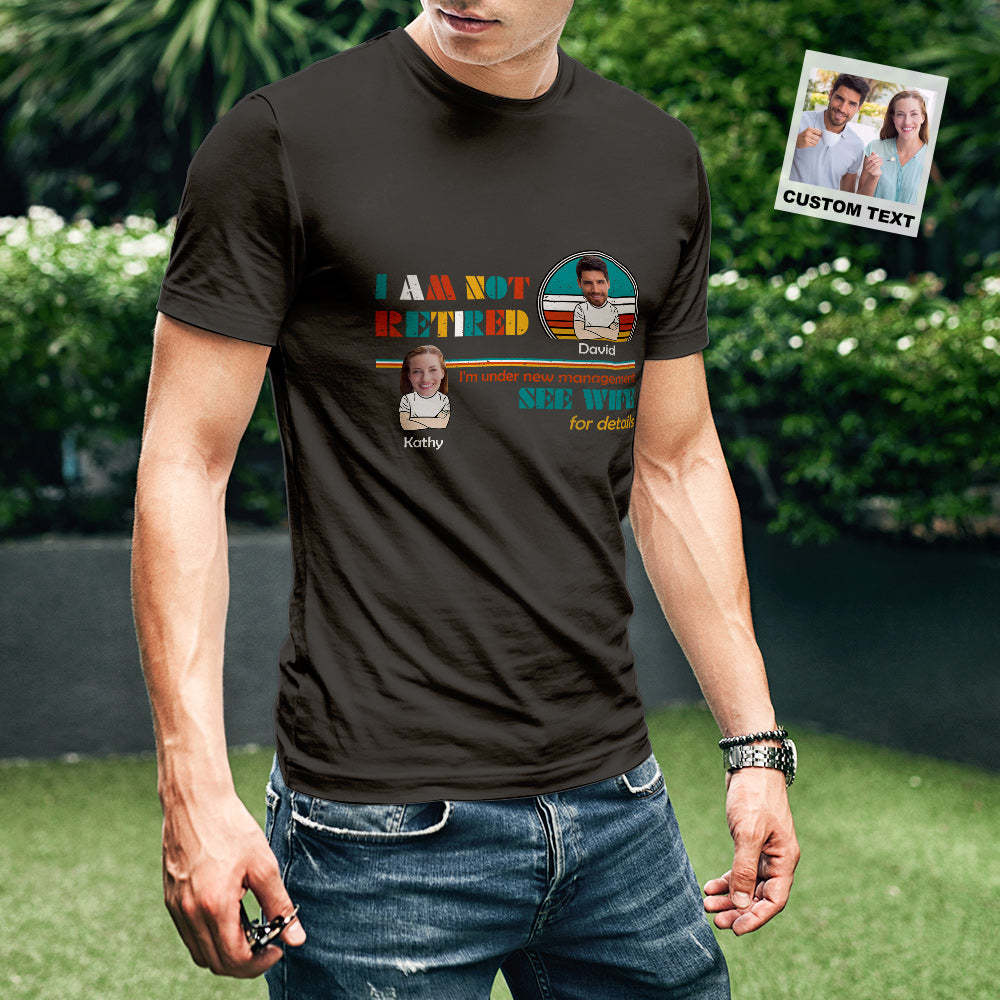 No Soy Una Pareja De Ancianos De La Familia Jubilada, Camiseta Personalizada Personalizada, Regalo Para El Esposo -