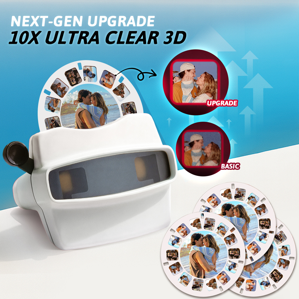 Visor Y Carrete 3d De Actualización Personalizada: Regalo Personalizado Con Tus Propias Fotos Visor De Texto Y Fotos Múltiples Películas Disponibles Regalos De San Valentín - santacalcetines