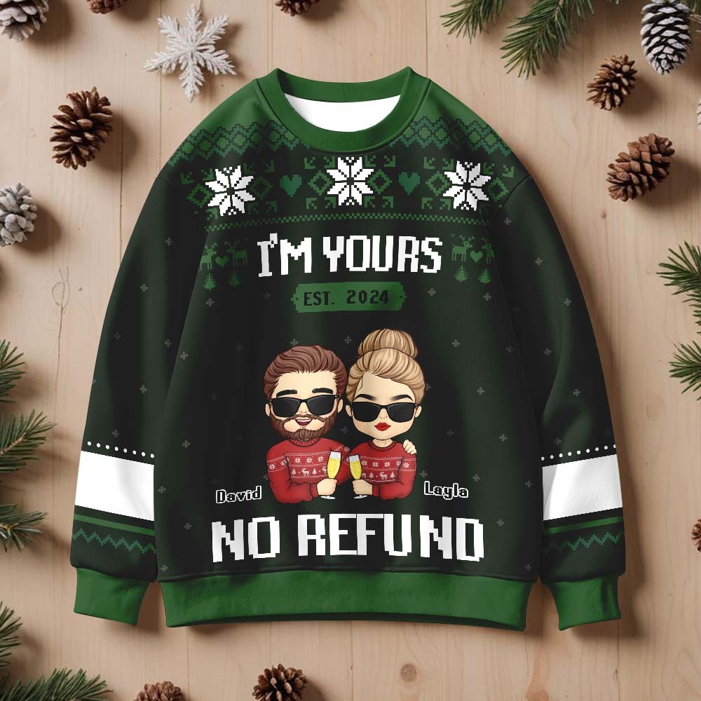 Sudadera Navideña Personalizada Con Cuello Redondo, Sudaderas Personalizadas Con Cuello Redondo, Regalos De Navidad - santacalcetines