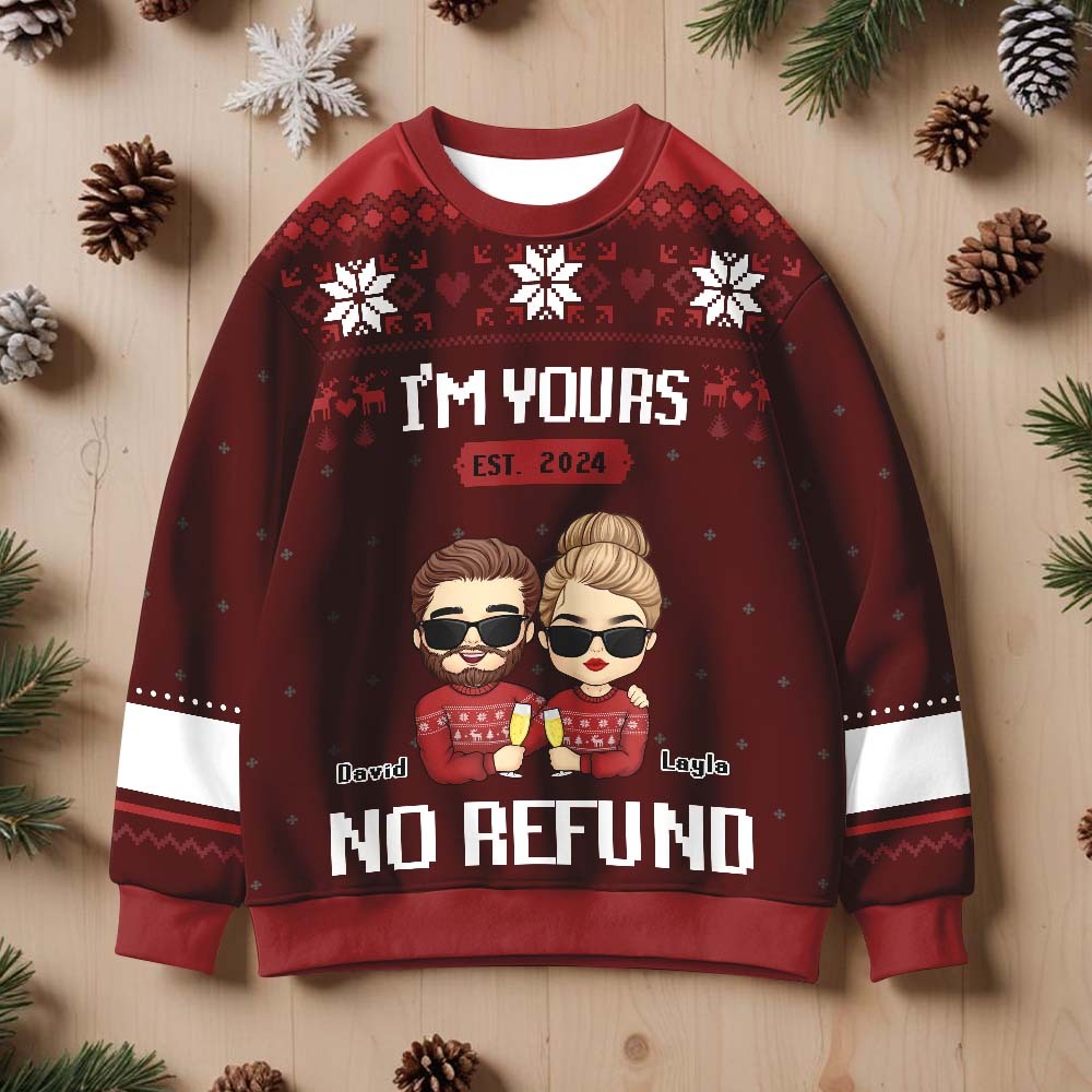 Sudadera Navideña Personalizada Con Cuello Redondo, Sudaderas Personalizadas Con Cuello Redondo, Regalos De Navidad - santacalcetines