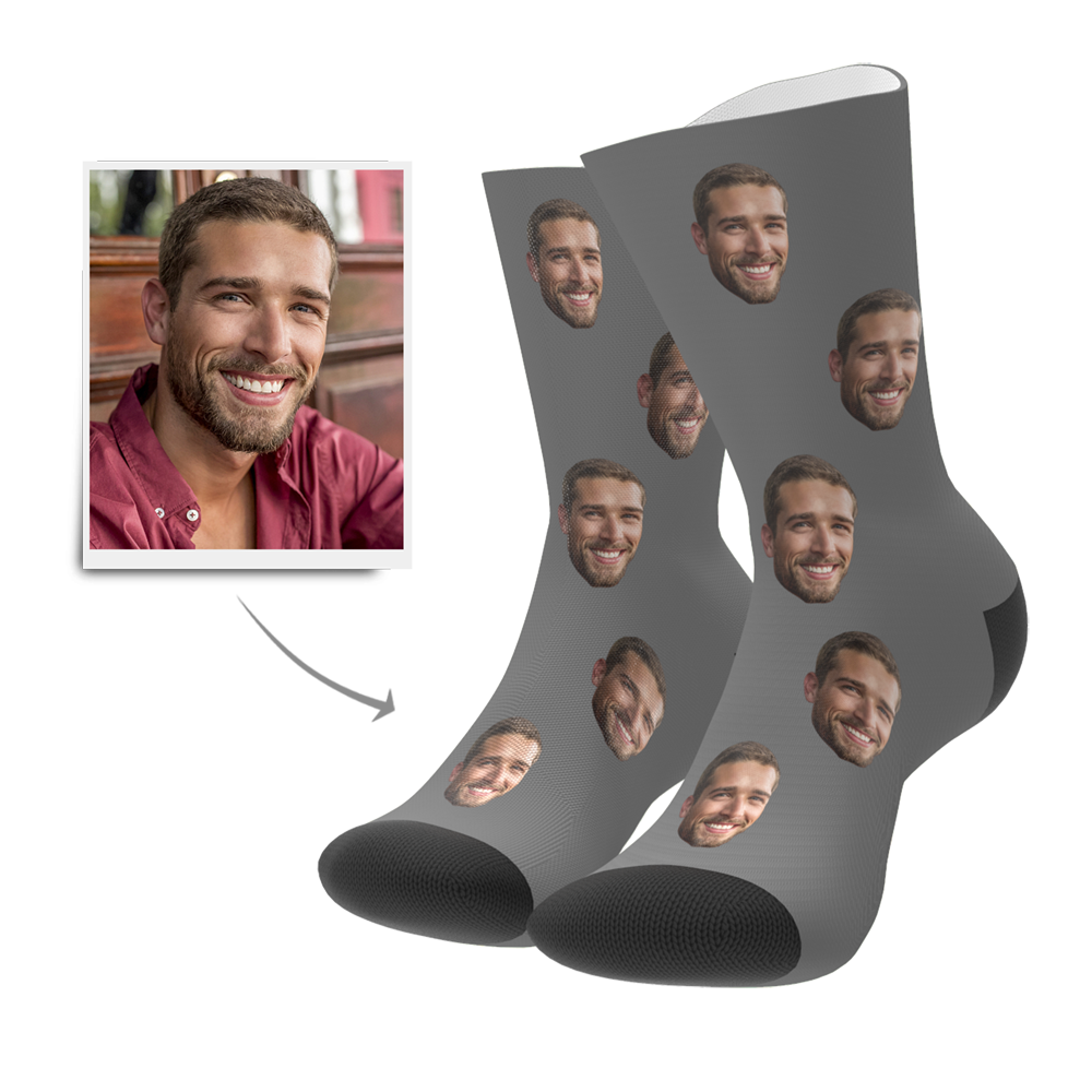 Calcetines Personalizados con Cara Vista Previa 3D