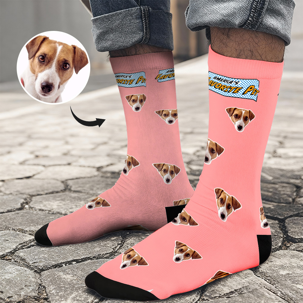 Calcetines Navideños Personalizados Con Caras Divertidas. Diseño Personalizado Y Divertido. La Mejor Idea De Regalo Para Navidad. - santacalcetines