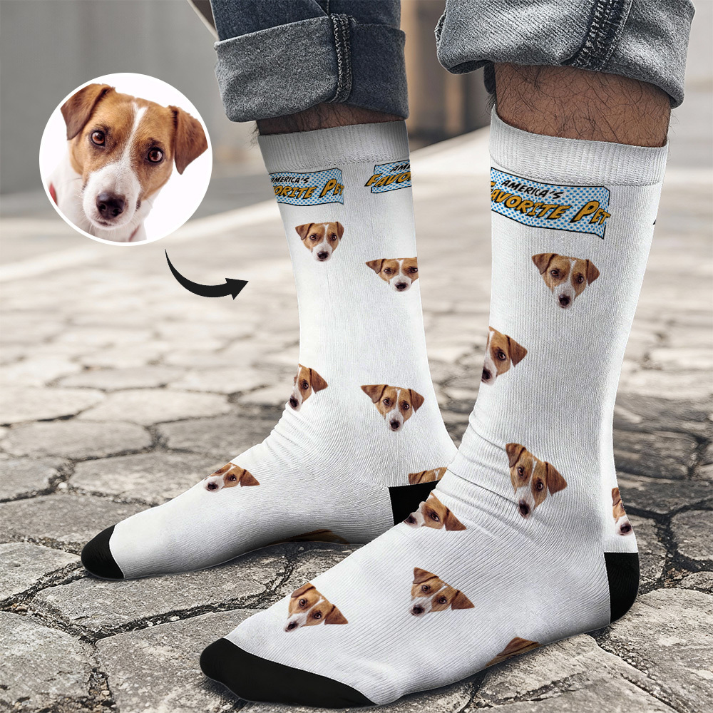 Calcetines Navideños Personalizados Con Caras Divertidas. Diseño Personalizado Y Divertido. La Mejor Idea De Regalo Para Navidad. - santacalcetines