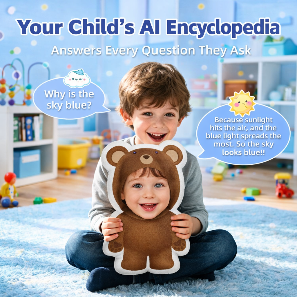 Almohada Interactiva Con Ia Que Habla, Almohada Inteligente Que Cuenta Historias Y Canta, Regalo, Compañero Emocional Educativo, Juguetes Con Ia De Voz En Tiempo Real Para Niños De 3 Años En Adelante. - santacalcetines