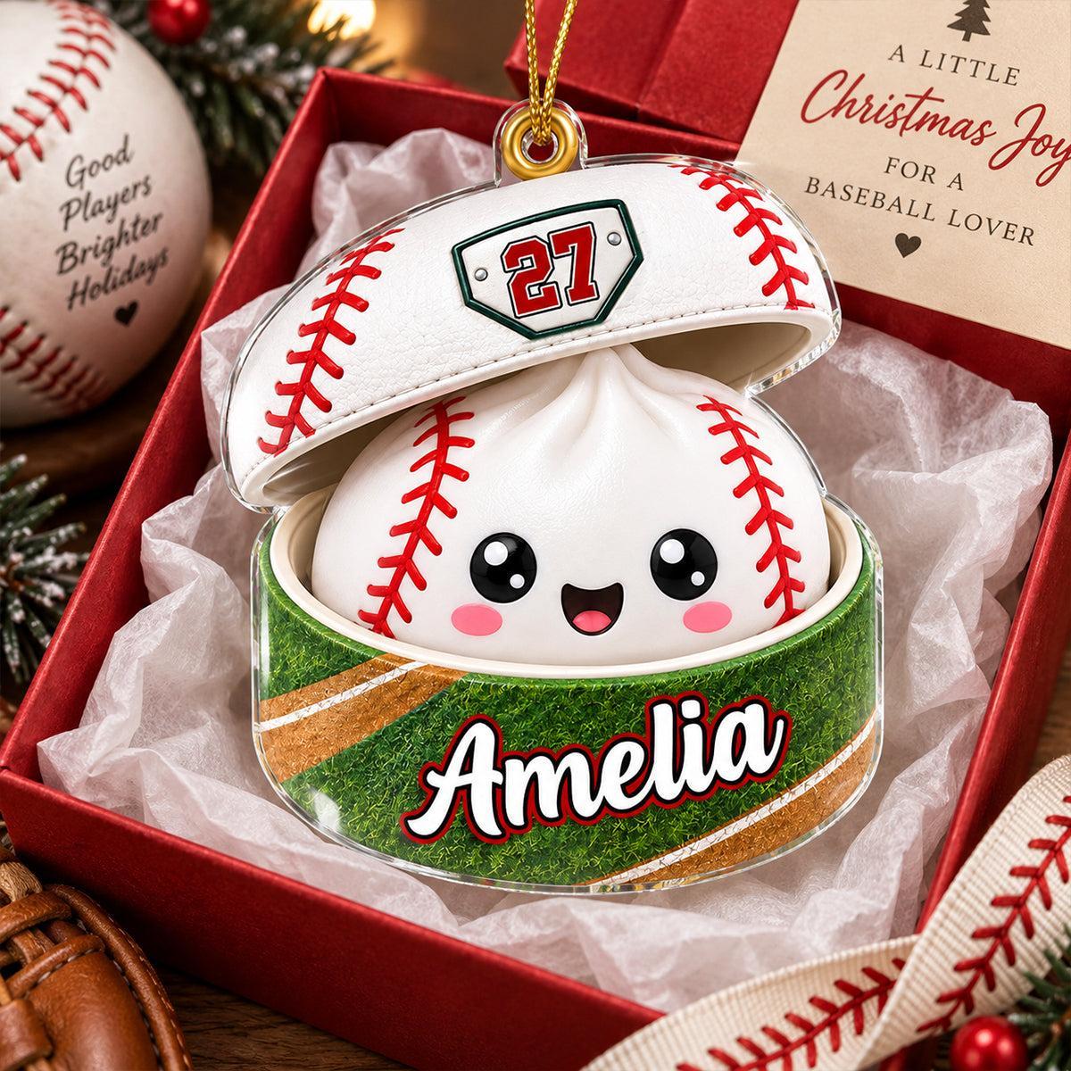 Juegos De Pelota Personalizados Dumpling Squishy Style - Adorno Acrílico Personalizado - Regalo De Navidad Para Hija, Hijo Y Nietos - santacalcetines