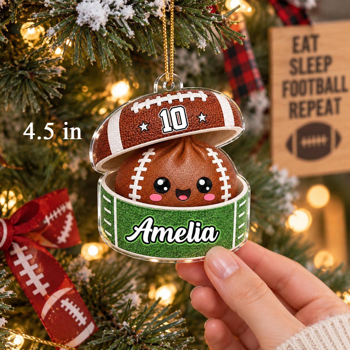 Juegos De Pelota Personalizados Dumpling Squishy Style - Adorno Acrílico Personalizado - Regalo De Navidad Para Hija, Hijo Y Nietos - santacalcetines