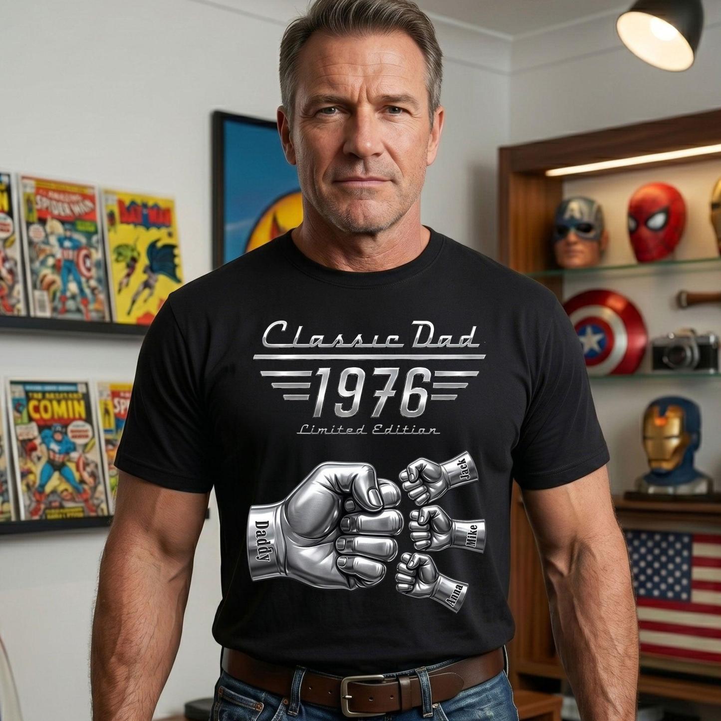 Camisa de papá estilo auto clásico - Regalos personalizados para papá - santacalcetines