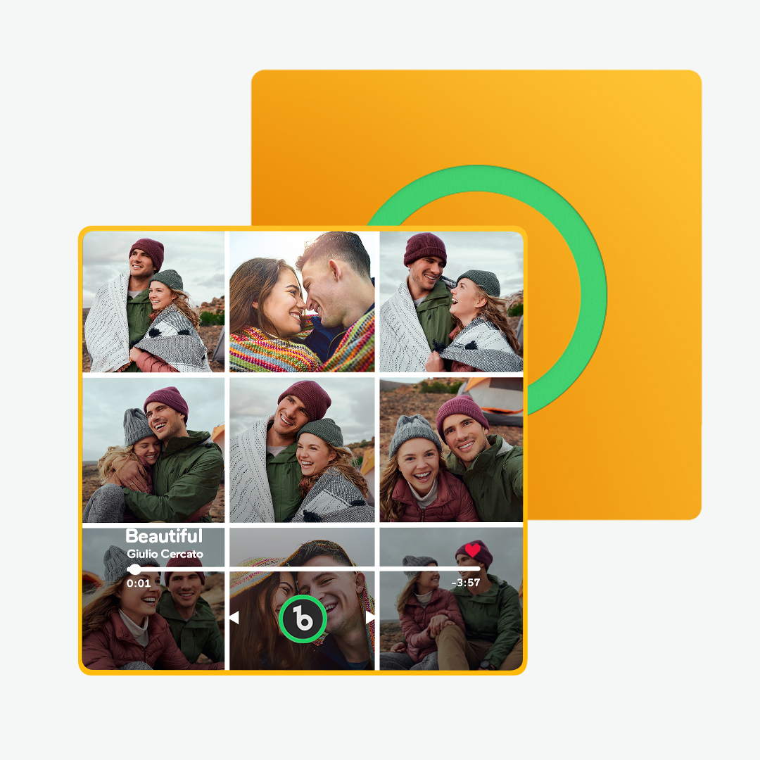 Imán De Nevera De Música Personalizado Y Foto Con Marco Colorido, Pegatina De Foto De Pared Musical, Movimiento Musical Que Se Puede Reproducir, Regalo Para Pareja - santacalcetines