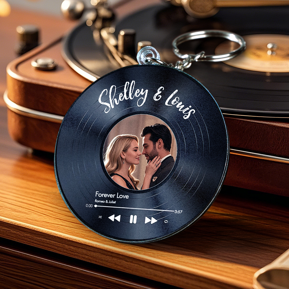 Personaliza Tu Canción Favorita - Llavero Acrílico Personalizado - santacalcetines