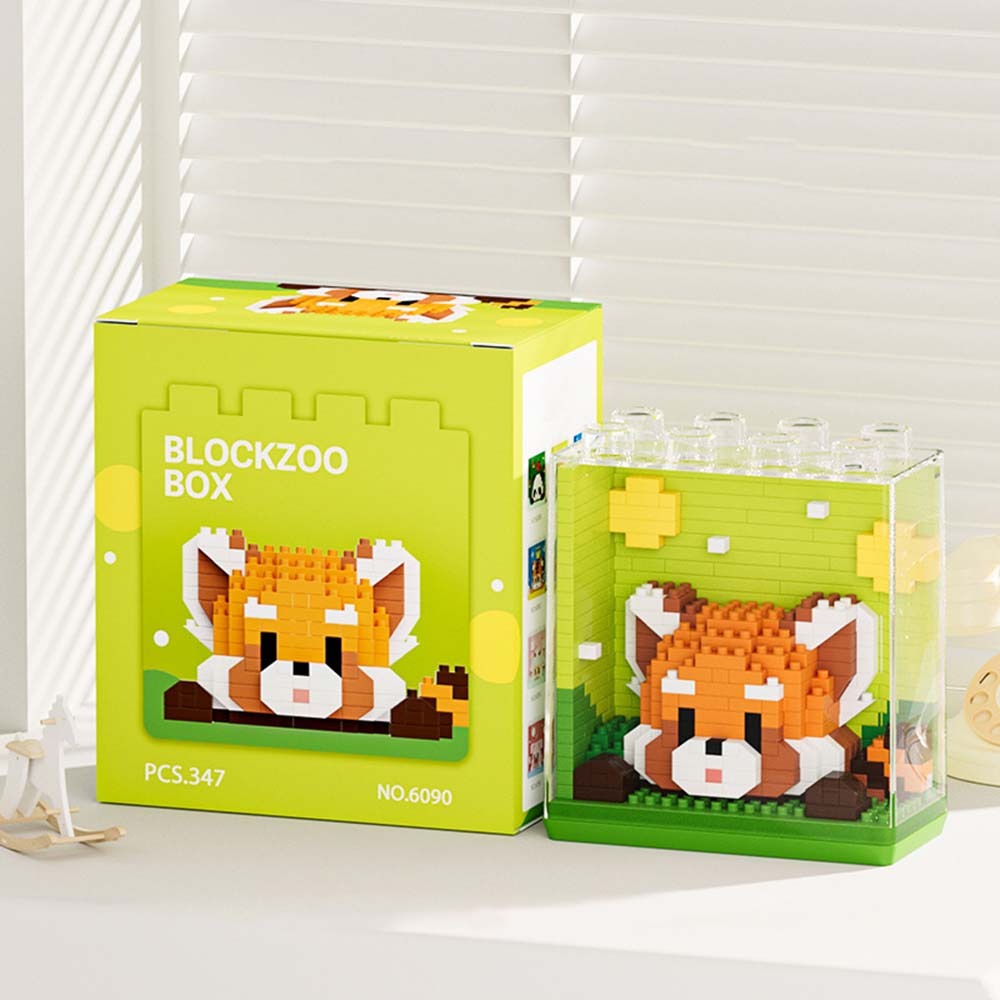 Bloques De Construcción Con Temática De Animales, Juguete Creativo De Bloques De Construcción Del Zoológico, Regalo Para Niños - santacalcetines