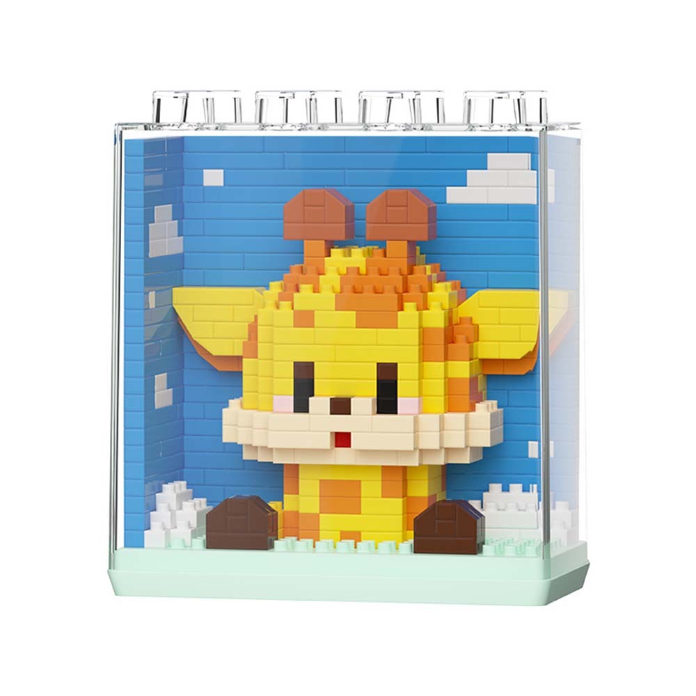 Bloques De Construcción Con Temática De Animales, Juguete Creativo De Bloques De Construcción Del Zoológico, Regalo Para Niños - santacalcetines