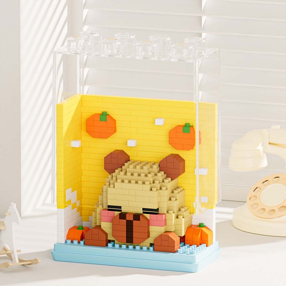 Bloques De Construcción Con Temática De Animales, Juguete Creativo De Bloques De Construcción Del Zoológico, Regalo Para Niños - santacalcetines
