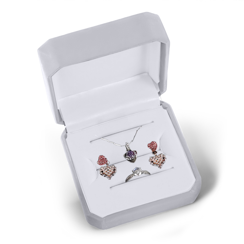 Caja De Regalo (9 X 9 X 4 Cm) Gris - santacalcetines