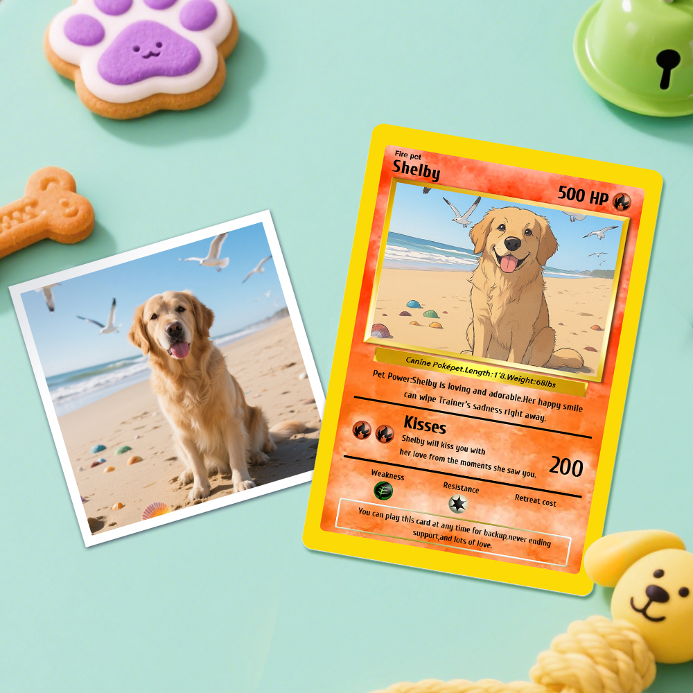 Tarjeta De Mascota De Anime Personalizada, Regalo De Amor Personalizado Para Aniversario, Día De San Valentín O Cumpleaños Para Amantes De Las Mascotas. - santacalcetines