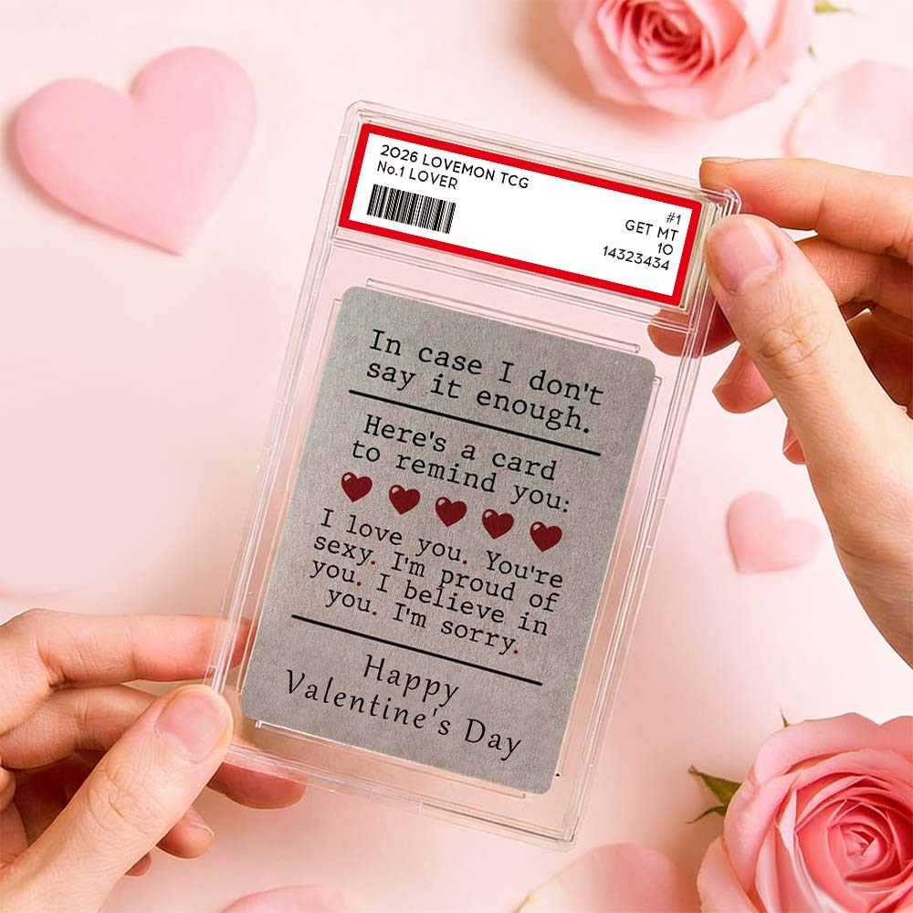 Tarjeta De Pareja Personalizada: Todo Lo Que Tienes Que Decir, Tarjeta De San Valentín, Regalo Romántico De San Valentín Para Pareja, Recuerdo Coleccionable Único - santacalcetines