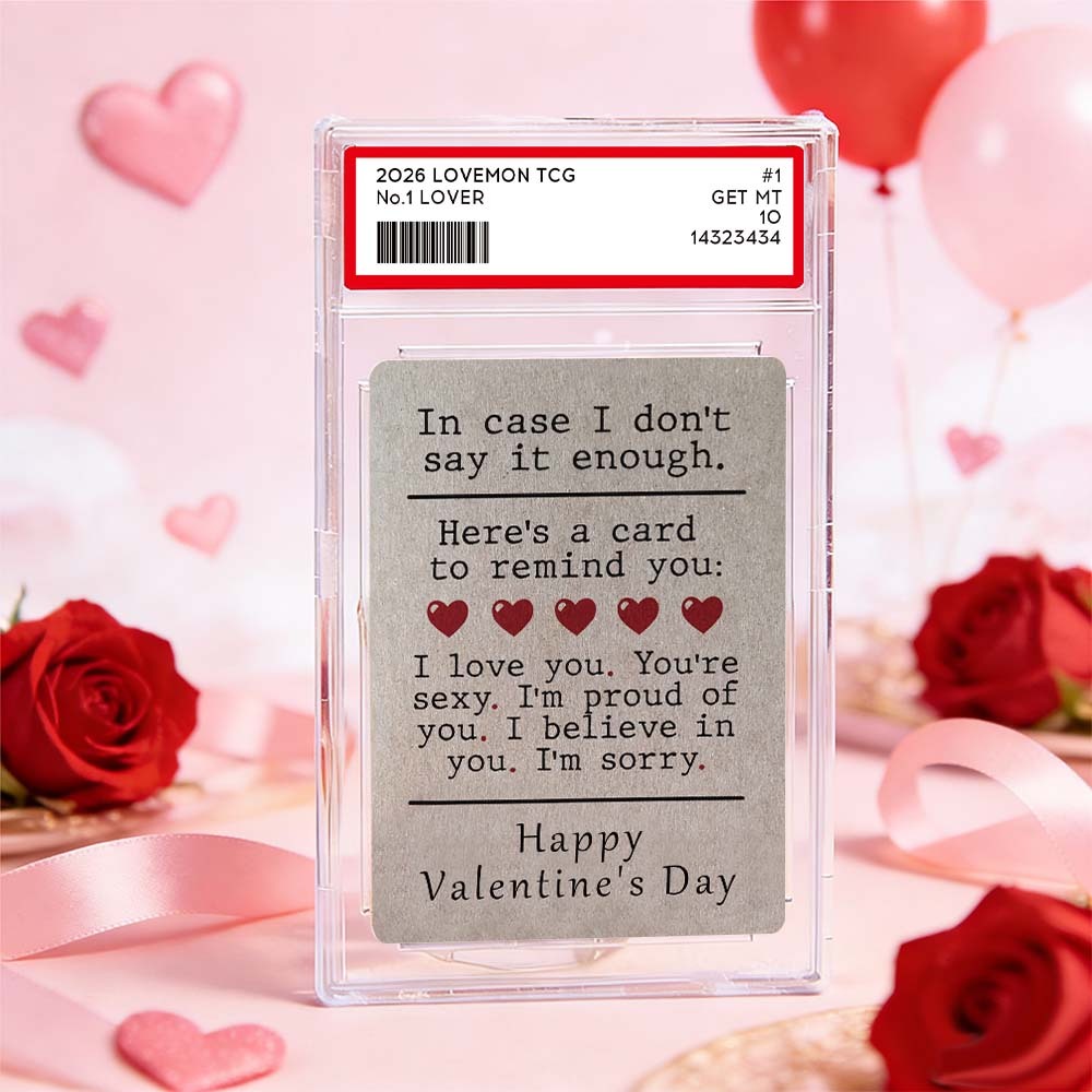 Tarjeta De Pareja Personalizada: Todo Lo Que Tienes Que Decir, Tarjeta De San Valentín, Regalo Romántico De San Valentín Para Pareja, Recuerdo Coleccionable Único - santacalcetines
