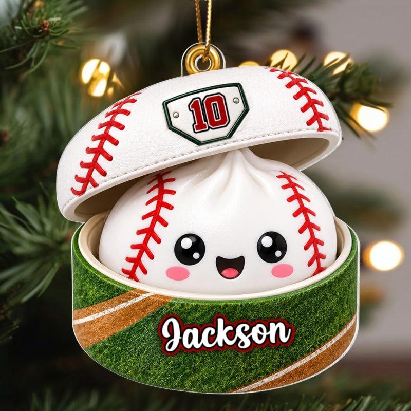 Juegos De Pelota Personalizados Dumpling Squishy Style - Adorno Acrílico Personalizado - Regalo De Navidad Para Hija, Hijo Y Nietos - santacalcetines