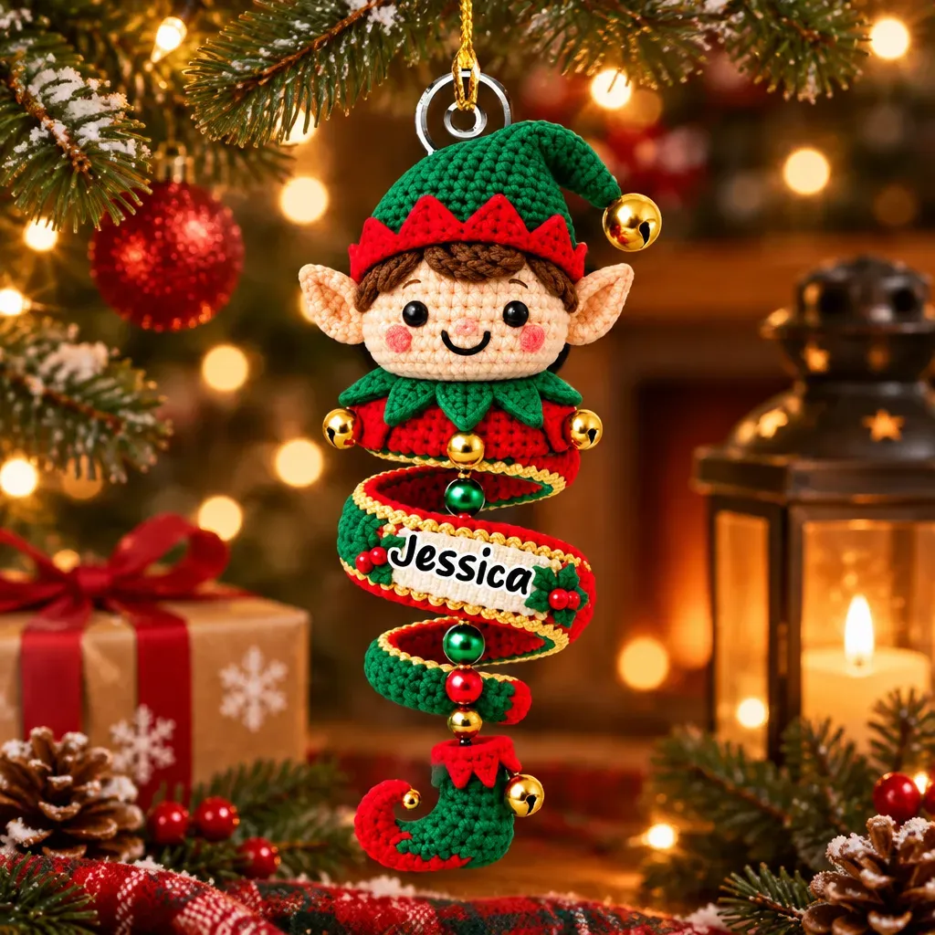 Adorno Familiar Personalizado, Regalo De Navidad Para Miembros De La Familia • Merry Little Miracle - Adorno Acrílico Personalizado - santacalcetines