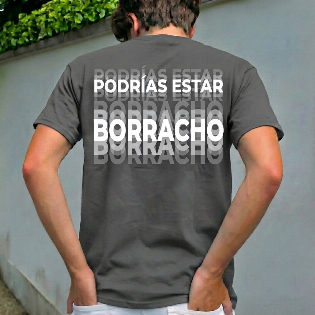 Impreso En La Parte Posterior, Podrías Estar Borracho, Camiseta Divertida, Humor Para Beber, Regalo De Camiseta Unisex
