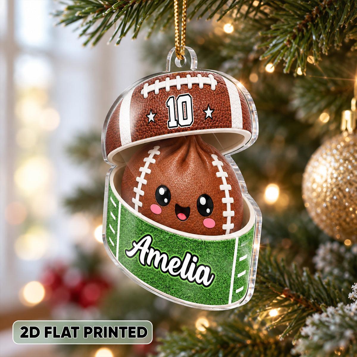 Juegos De Pelota Personalizados Dumpling Squishy Style - Adorno Acrílico Personalizado - Regalo De Navidad Para Hija, Hijo Y Nietos - santacalcetines
