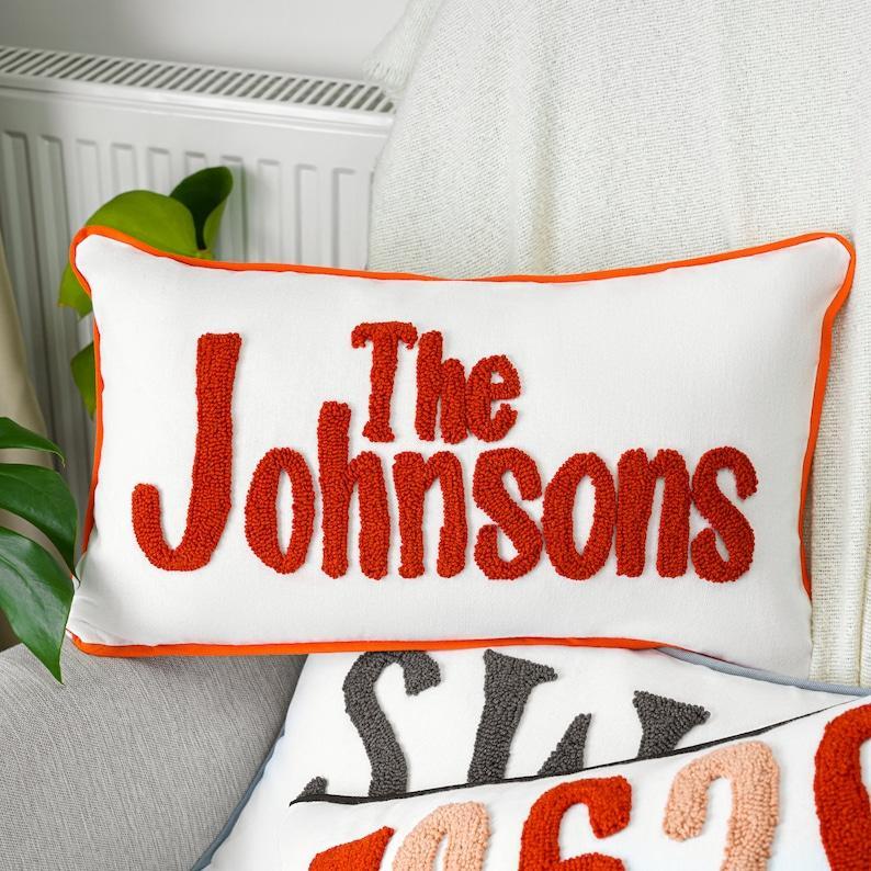 Funda De Almohada Personalizada Bordada Con Aguja Punzante Para Decoración Del Hogar, Regalo Personalizado, Regalo De Graduación, Decoración De Dormitorio, Decoración De Habitación Infantil - santacalcetines