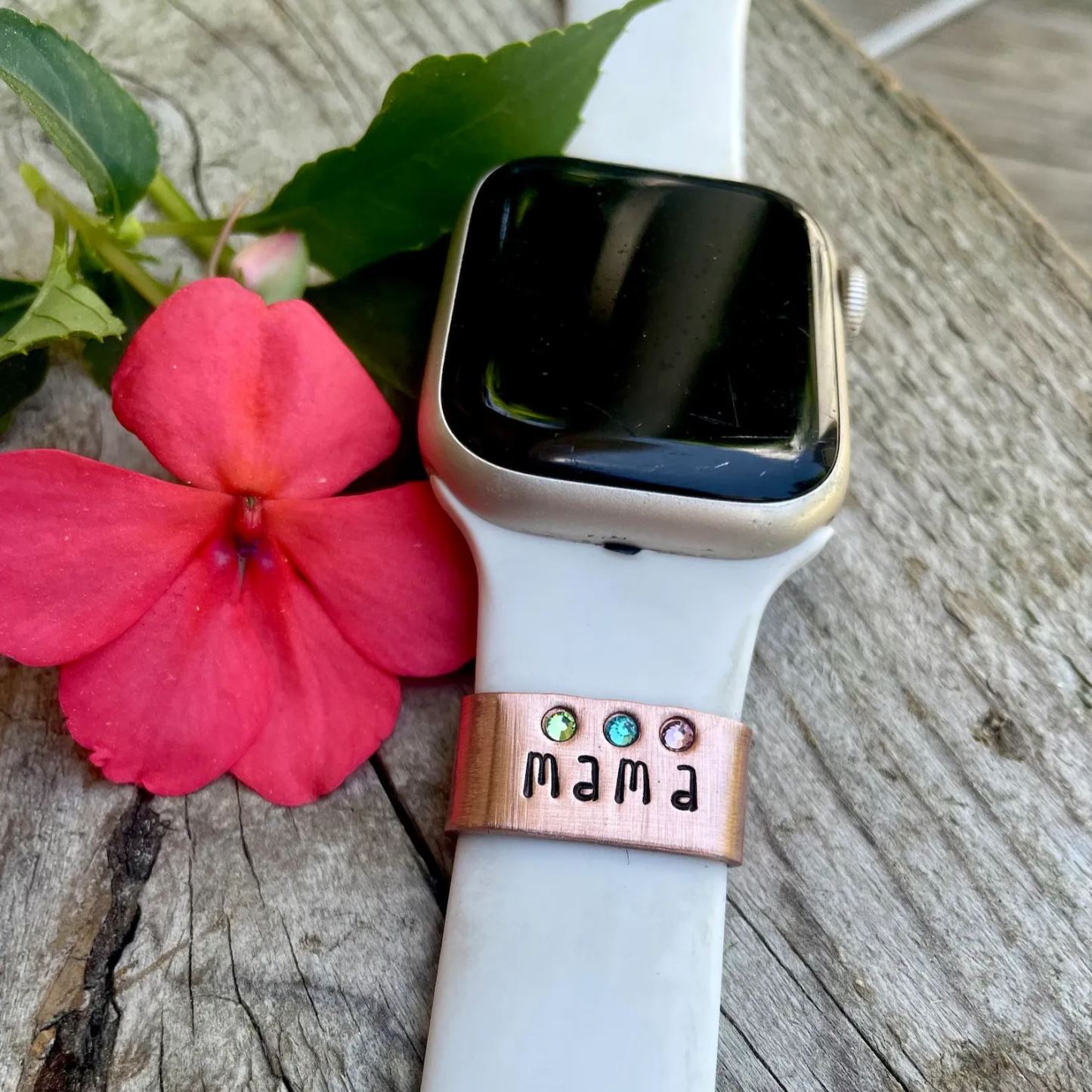 Dije De Correa De Reloj Personalizado, Regalo Del Día De La Madre, Pulsera De Reloj Con Piedras De Nacimiento, Dije Personalizado Para Reloj, Regalo Para La Abuela - santacalcetines