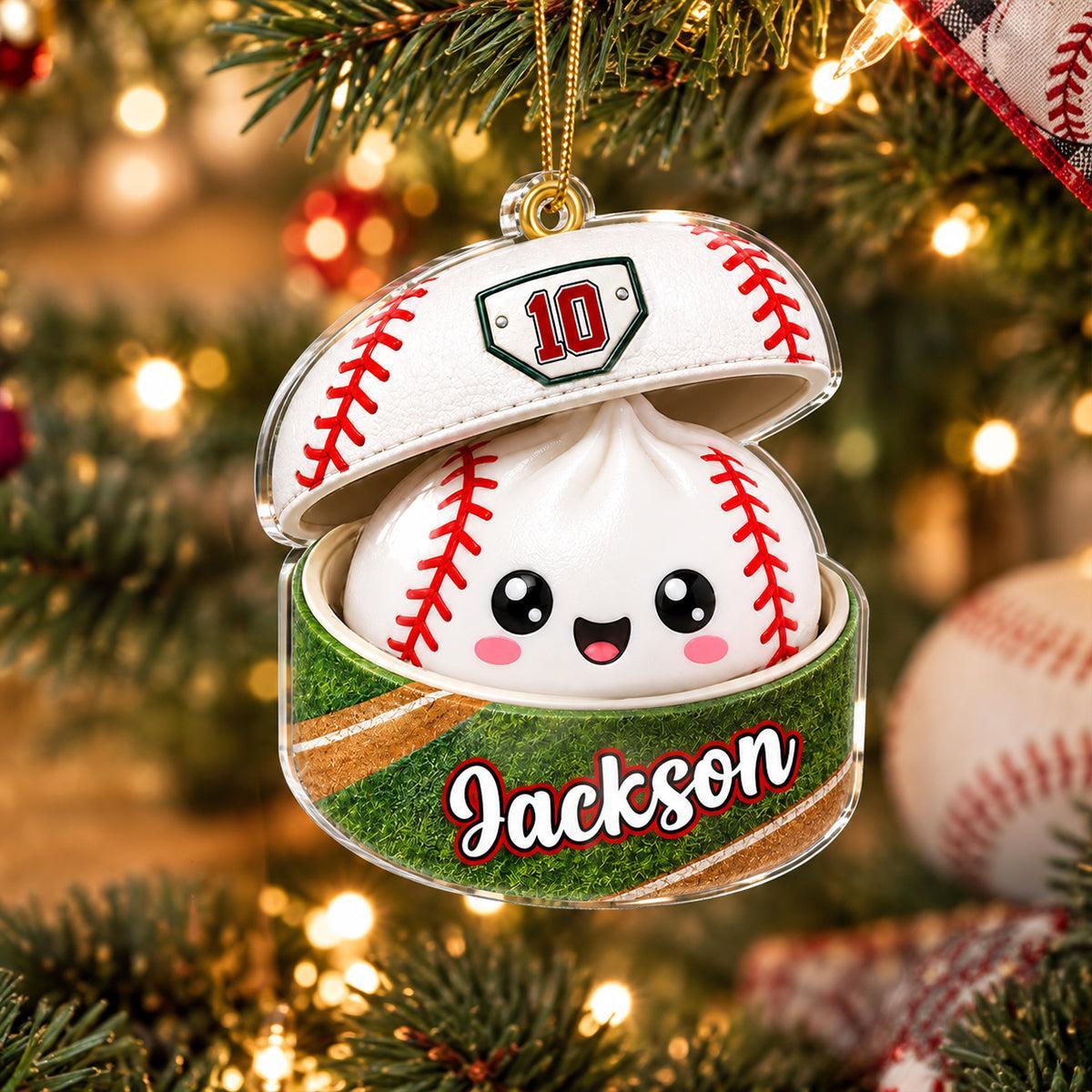 Juegos De Pelota Personalizados Dumpling Squishy Style - Adorno Acrílico Personalizado - Regalo De Navidad Para Hija, Hijo Y Nietos - santacalcetines