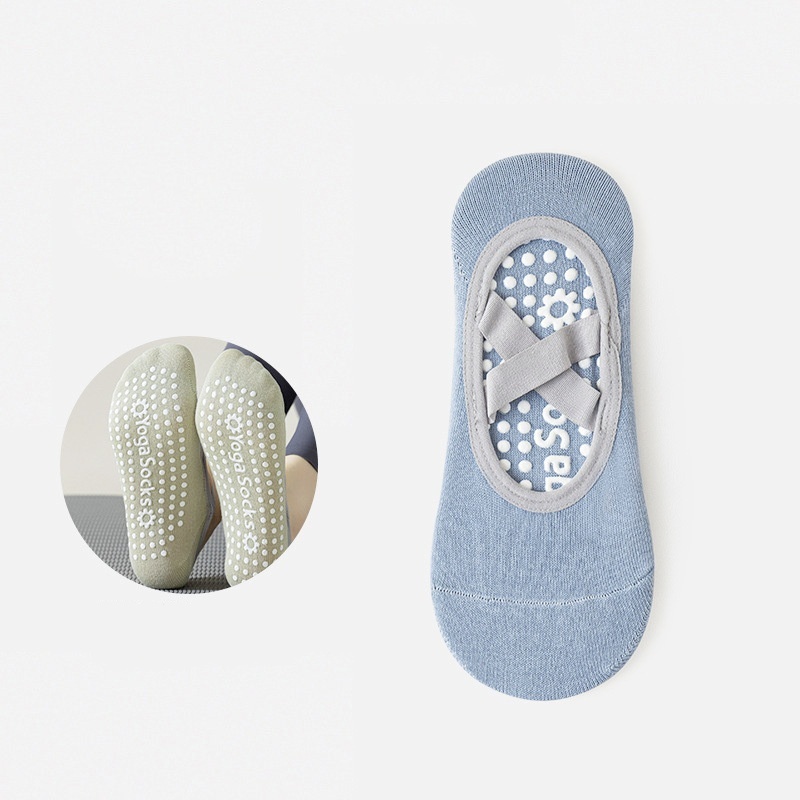 Calcetines De Agarre De Pilates Para Mujer Calcetines De Agarre De Yoga Calcetines De Agarre Antideslizantes, Calcetines De Piso Elásticos Suaves - santacalcetines