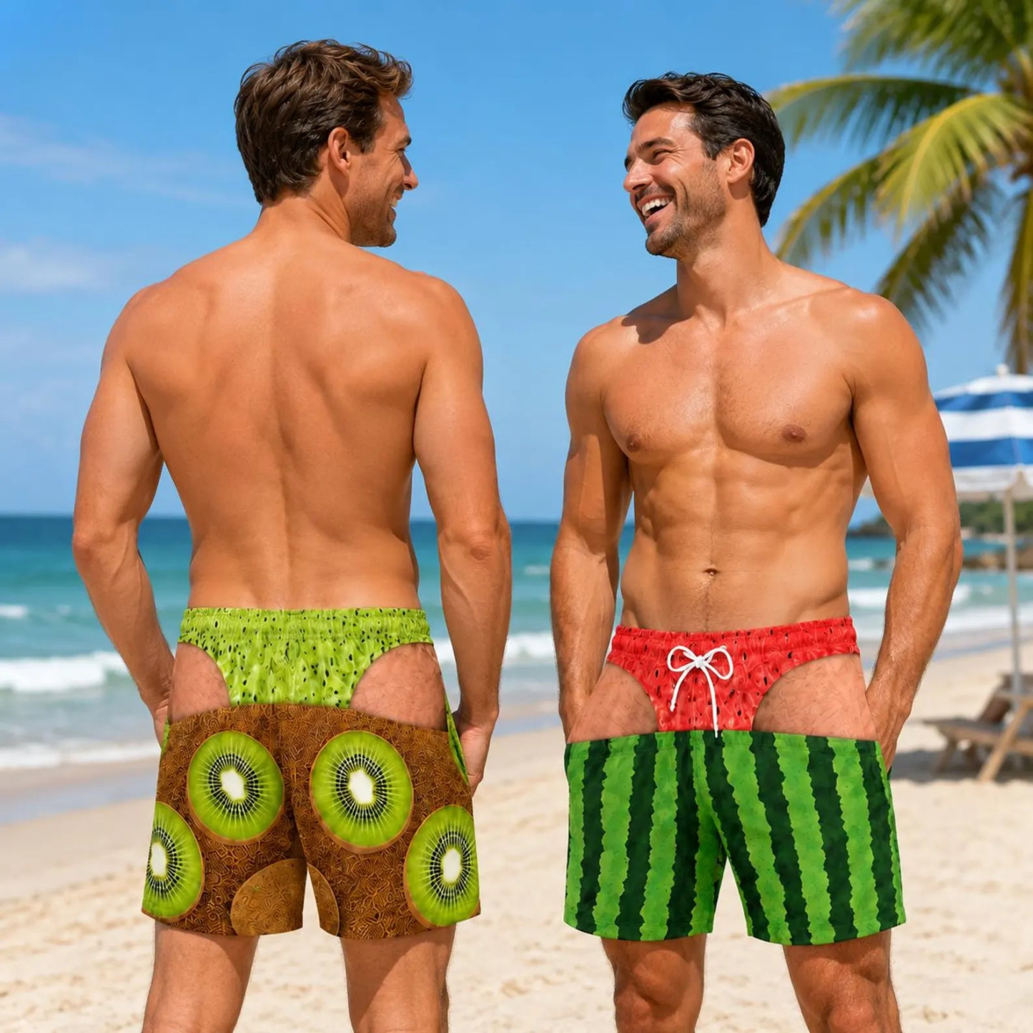 Bañadores Divertidos Personalizados Para Hombre, Novedad En Pantalones Cortos De Natación Con Ilusión óptica, Pantalones Cortos Divertidos Y Novedosos Para Fiesta, Regalo Para Marido Y Novio - santacalcetines