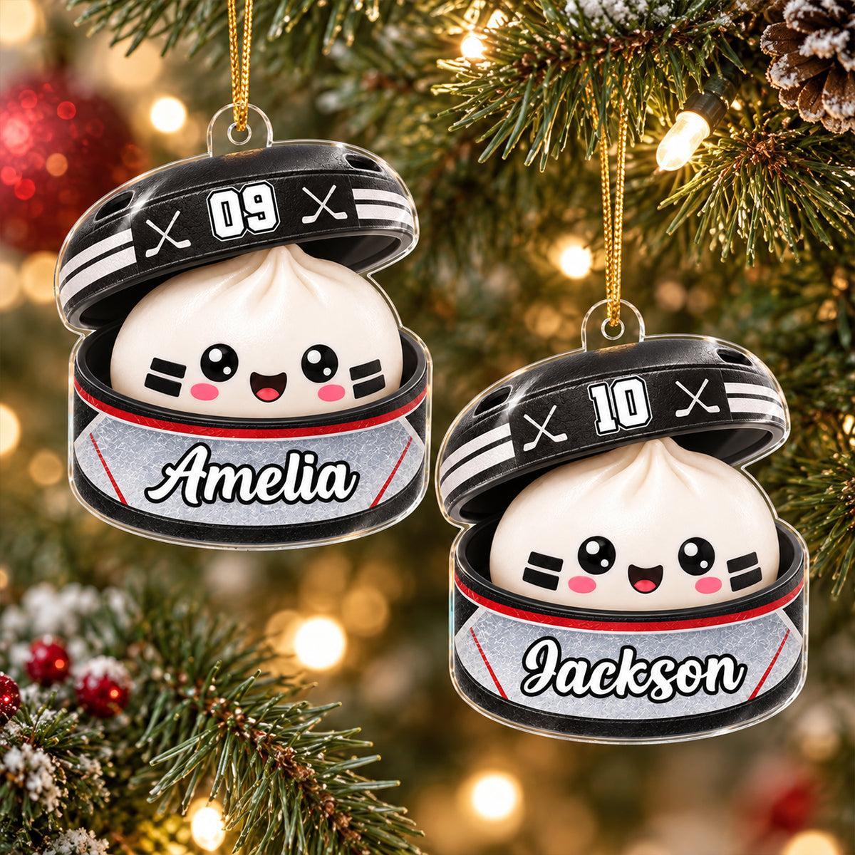 Juegos De Pelota Personalizados Dumpling Squishy Style - Adorno Acrílico Personalizado - Regalo De Navidad Para Hija, Hijo Y Nietos - santacalcetines