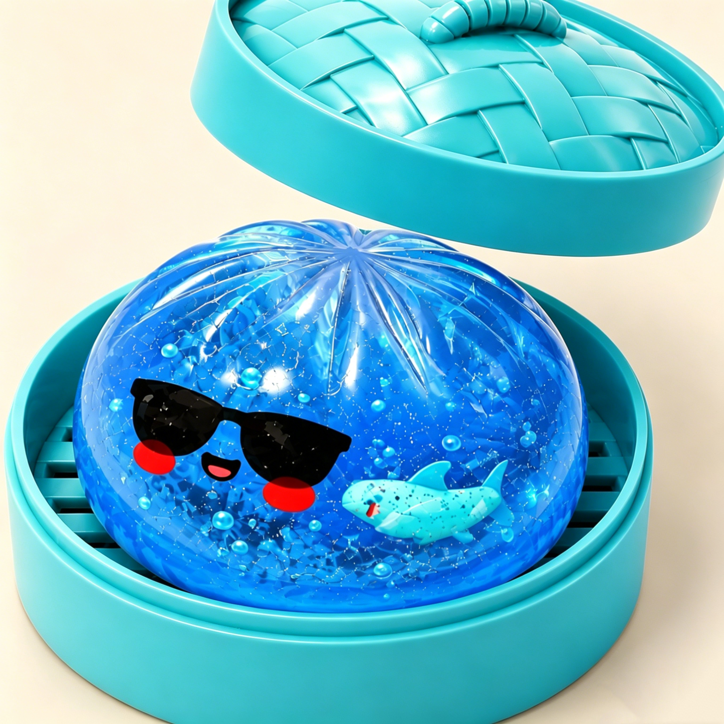 Glitter Gnocco Giocattoli Squishy Panino Al Vapore Palla Sensoriale Antistress Novità Scrivania Regalo Di Decompressione Da Spremere Morbido