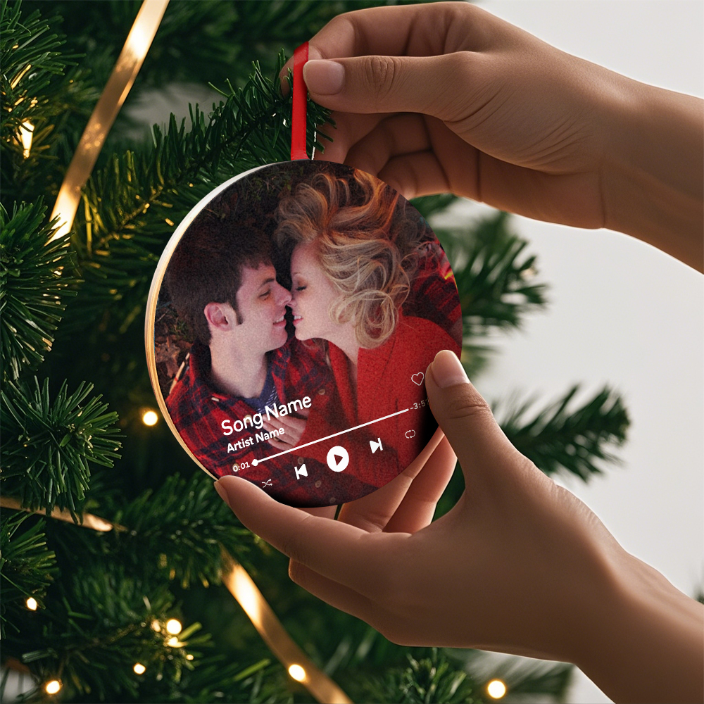 Ornamenti Natalizi Personalizzati Con Musica E Foto Riproduci Musica E Rivivi Ricordi Preziosi - mymoonlampit