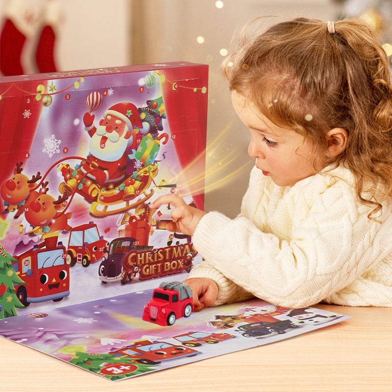 Calendario Dell'avvento 2025 Con 24 Mini Auto, Regalo Giocattolo Per Bambini - mymoonlampit