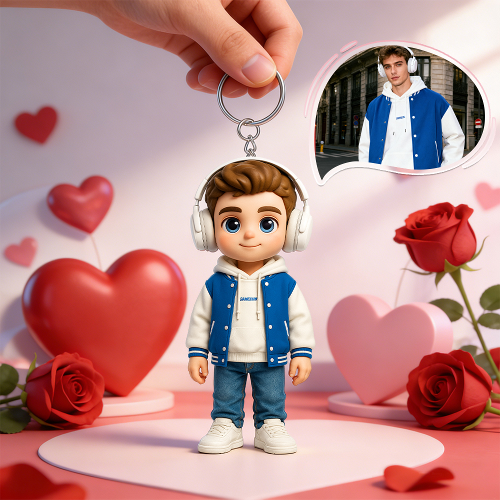 Il Tuo Volto Come Portachiavi 3d Personalizzato Per Zaino, Perfetto Per Tutte Le Età