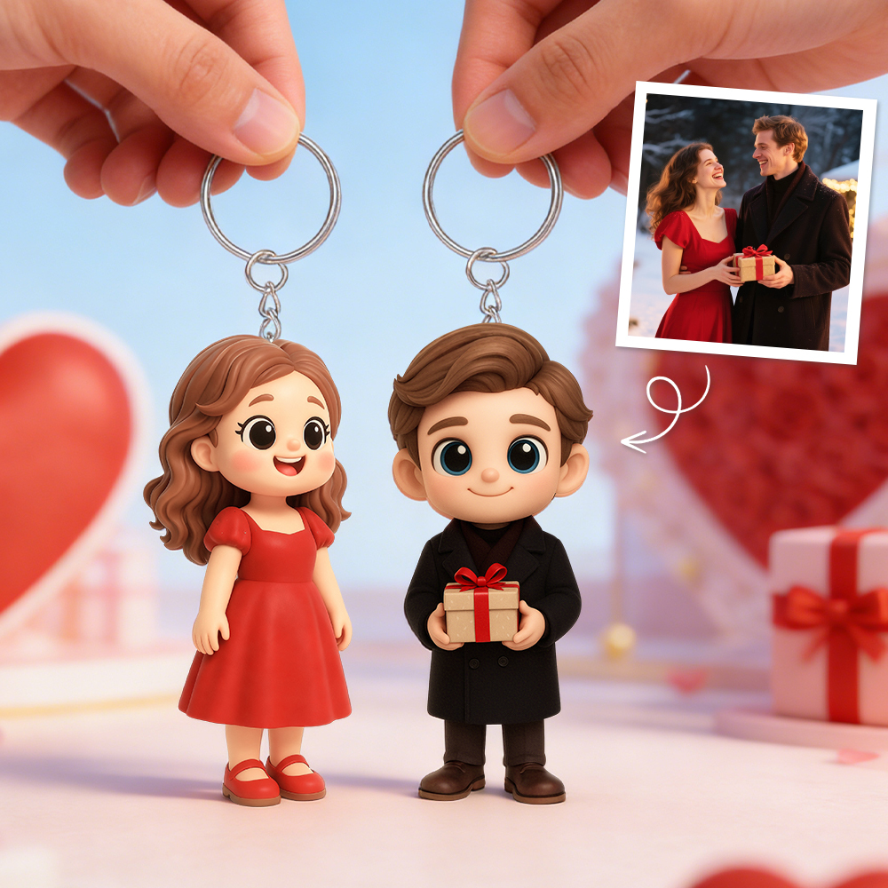 Portachiavi Con Foto 3d Artigianale, Mini Giocattolo Personalizzato, Ricordo Tratto Da Un'immagine