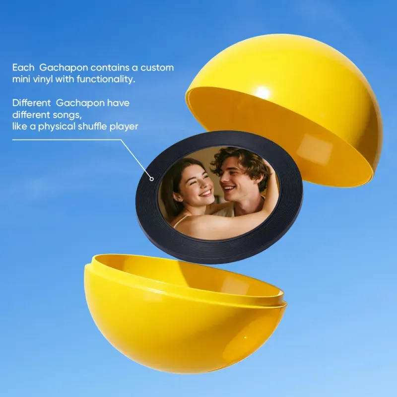 Musica Personalizzata E Macchina Gachapon Per Musica Con Foto, Mini Scatola Per Dischi Con Canzone Personalizzata, Regalo Di Anniversario, Regali Di Natale - mymoonlampit