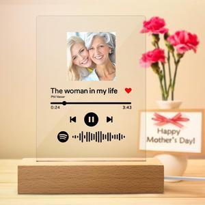 Lampada Codice Spotify Personalizzata Luce Notturna Acrilica Personalizzata Regali Di San Valentino £¨12cm*18cm£©