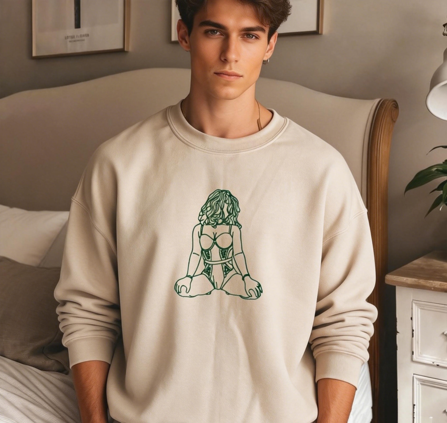 Felpa Con Cappuccio Ricamata Personalizzata Piccante - Regalo Romantico Per L'anniversario - mymoonlampit