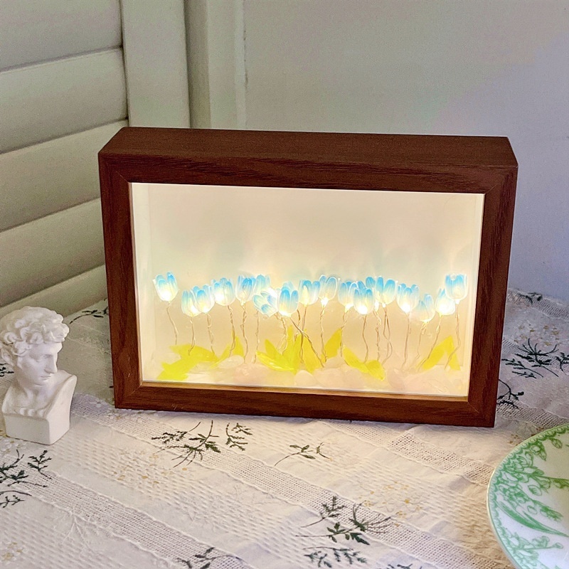 Cornice Portafoto Personalizzata A Forma Di Tulipano Per Luce Notturna – Lampada Led Fai Da Te A Forma Di Fiore, Scatola Luminosa Romantica In Acrilico, Regalo Personalizzato Per La Festa Della Mamma, Decorazione Per La Camera Da Letto, Il Miglior Regalo Per La Festa Della Mamma - mymoonlampit