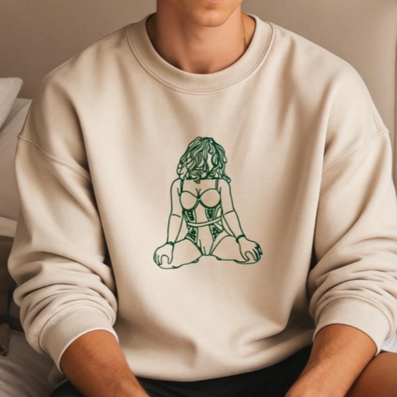 Felpa Con Cappuccio Ricamata Personalizzata Piccante - Regalo Romantico Per L'anniversario - mymoonlampit