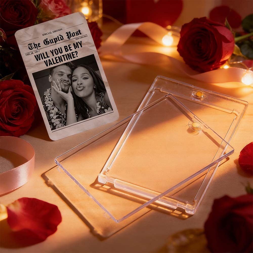 Biglietto Di San Valentino Personalizzato Per Coppie, Regalo Romantico Per La Coppia, Ricordo Unico Da Collezione 'vuoi Essere Il Mio/la Mia Fidanzata?' Modello Di Giornale - mymoonlampit