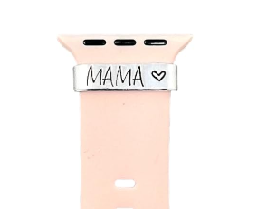 Mama Watch Charm Per Cinturino, Personalizzato Con Timbro A Mano Su Ordinazione, Regalo Per La Festa Della Mamma, Per Neomamme, Baby Shower - Orologio E Cinturino Non Inclusi