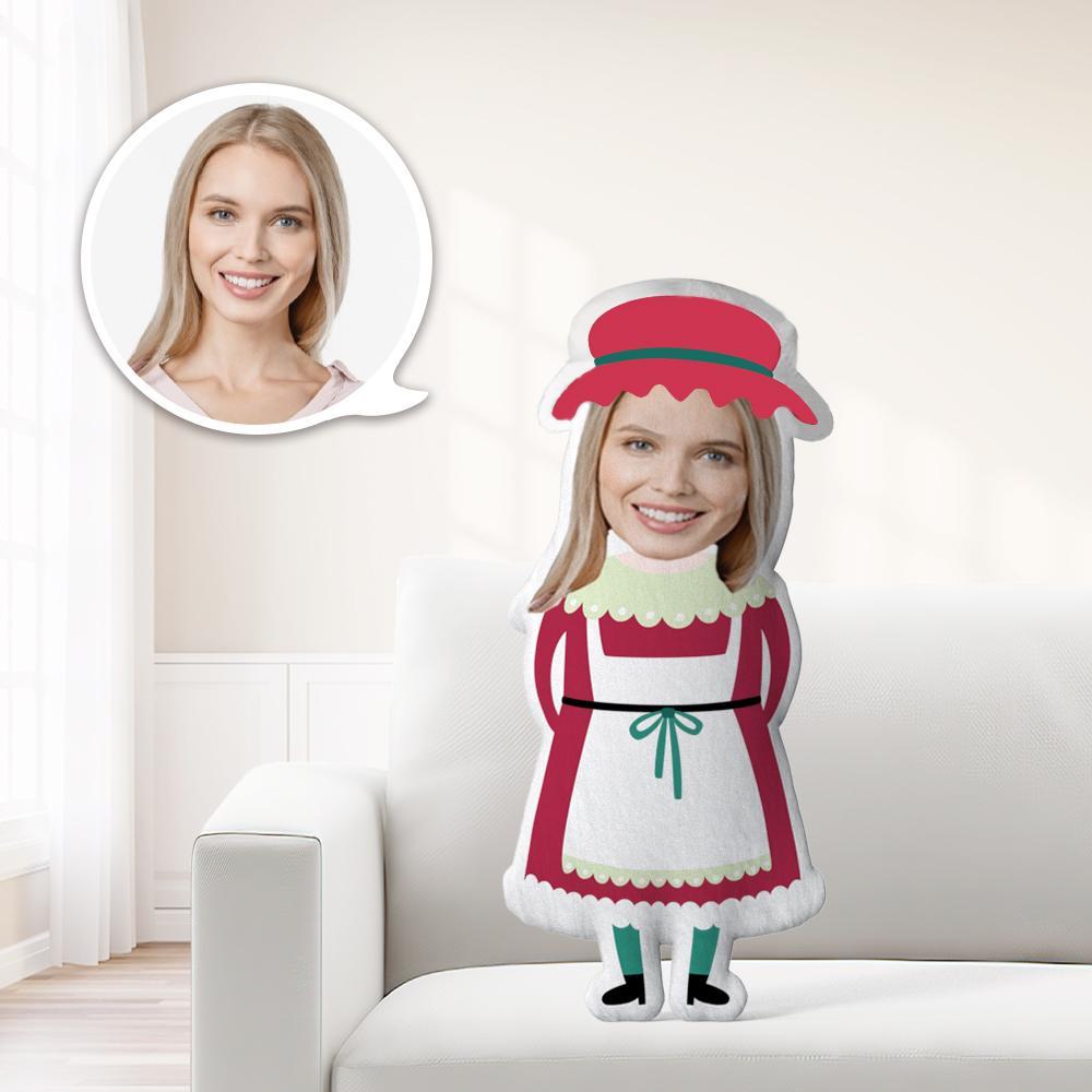 Cuscino Da Tiro Personalizzato Per Bambina Con Cappello Rosso Natalizio Cuscino Da Tiro Minimo Personalizzato Unico Per Regalare Al Tuo Bambino Il Regalo Più Significativo - fotolampadaluna