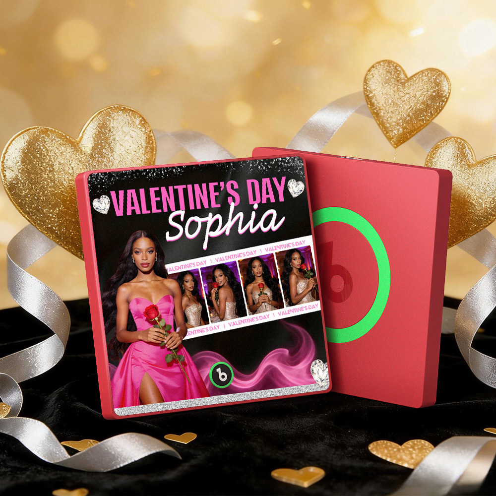 Magneti Da Frigorifero Musicali Personalizzati, Cornice Colorata, Album, Magnete Da Frigorifero, Può Riprodurre Canzoni, Cuore E Palloncino, Regalo Di San Valentino - mymoonlampit