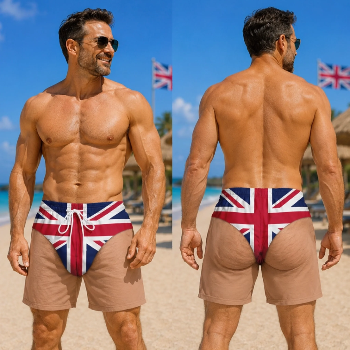 Costume Da Bagno Da Uomo Patriottico Divertente Personalizzato - Vacanze Estive Personalizzate E Regali Di Viaggio Per Uomo - Libertà E Relax - mymoonlampit