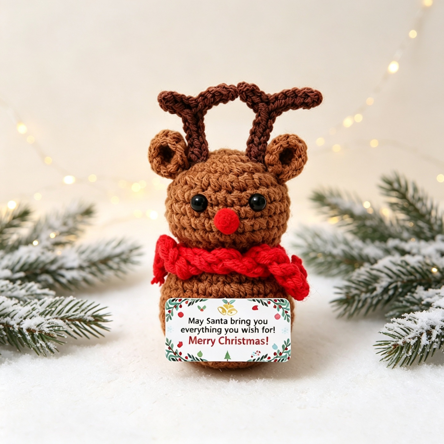 Set Di Miniature Natalizie All'uncinetto Fatte A Mano: Regalo Festivo Per Bambini, Insegnanti E Colleghi, Decorazioni Natalizie E Pensierini Da Mettere Nella Calza Di Natale. - mymoonlampit