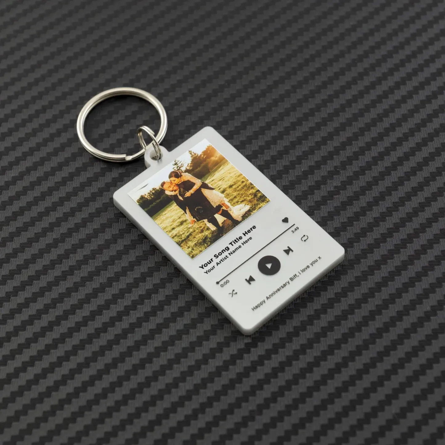 Portachiavi Personalizzati Con Foto E Canzoni, Portachiavi Fidanzato, Fidanzata, San Valentino, Musica, Amore